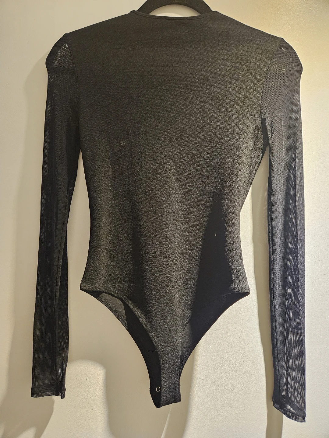 Dynamite Black Mesh Sleeve Bodysuit - photo 2