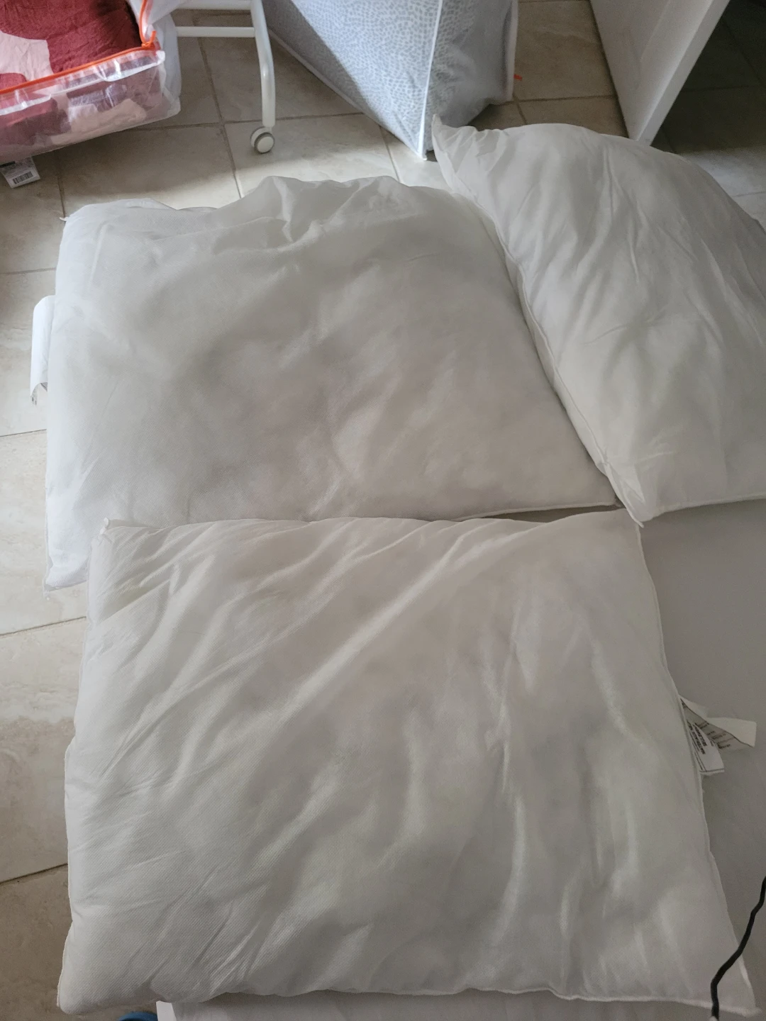 2 for $5 White IKEA Pillows