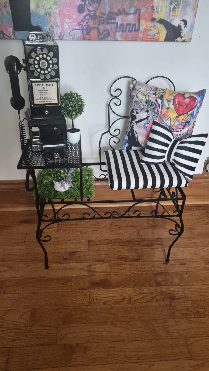 antique telephone bench