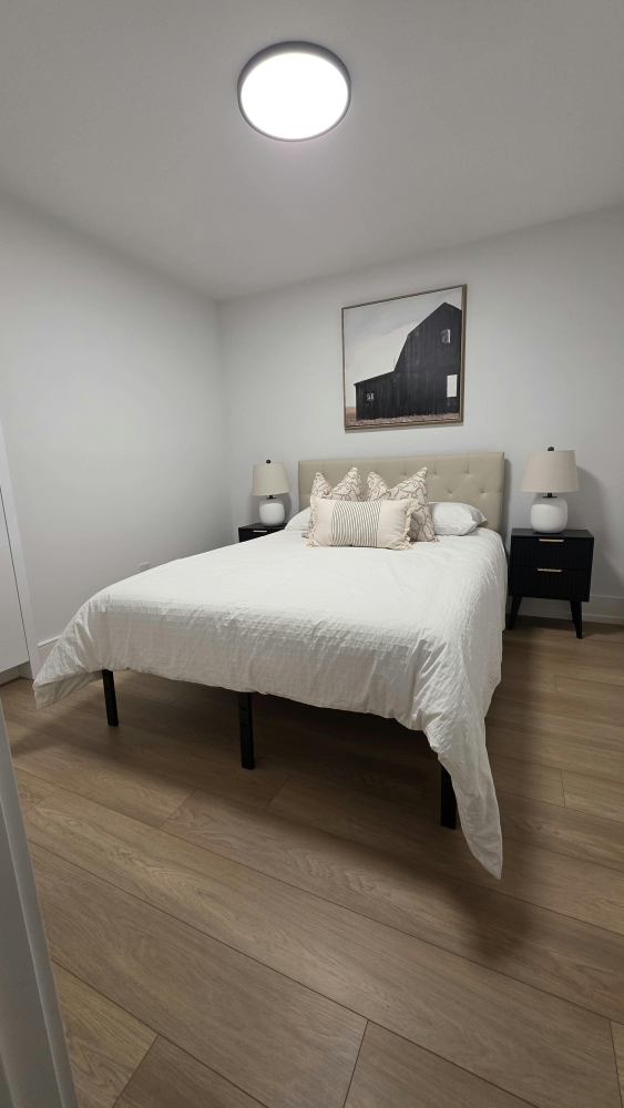 Full size Bed Frame with Mattress and Headboard