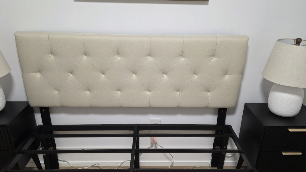 Full size Bed Frame with Mattress and Headboard - photo 2