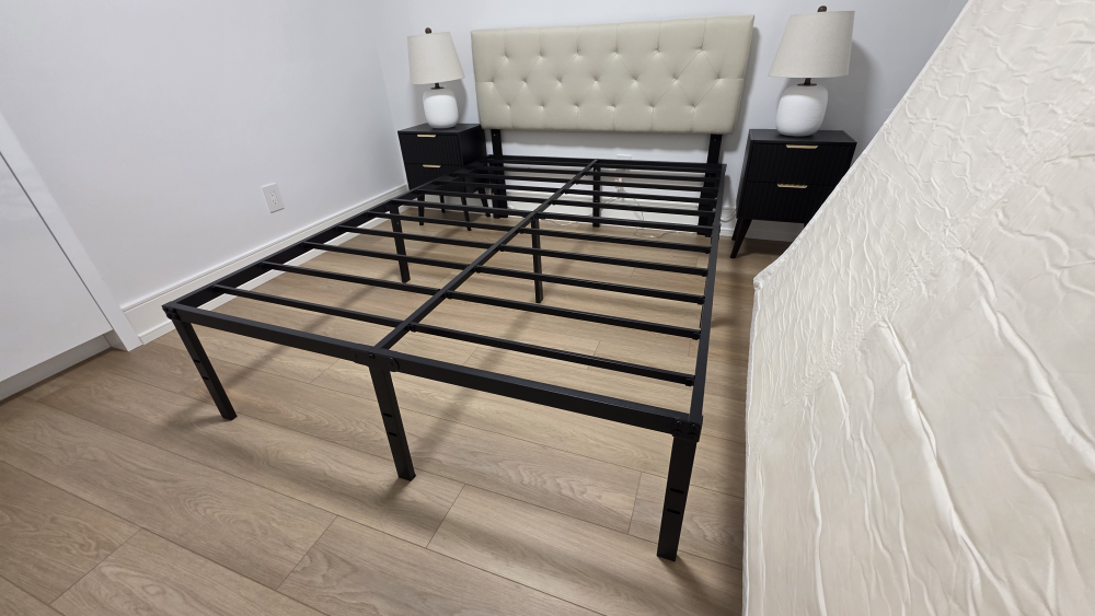 Full size Bed Frame with Mattress and Headboard - photo 4