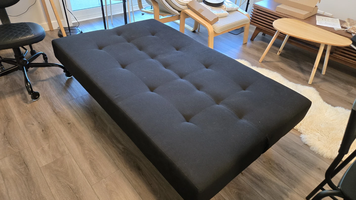 Black Ikea Sofa Bed - photo 2