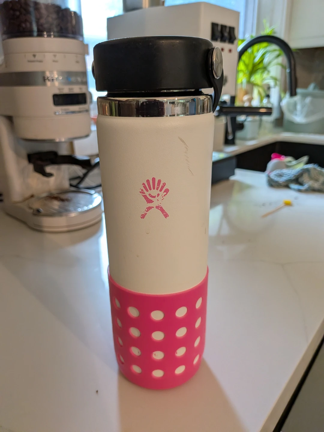 White Hydro Flask Water Bottle