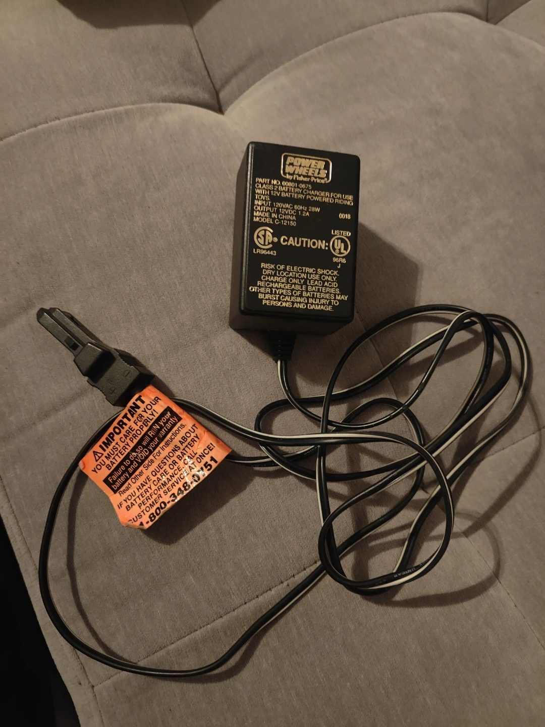 Power Wheels 12V Battery Charger - photo 2
