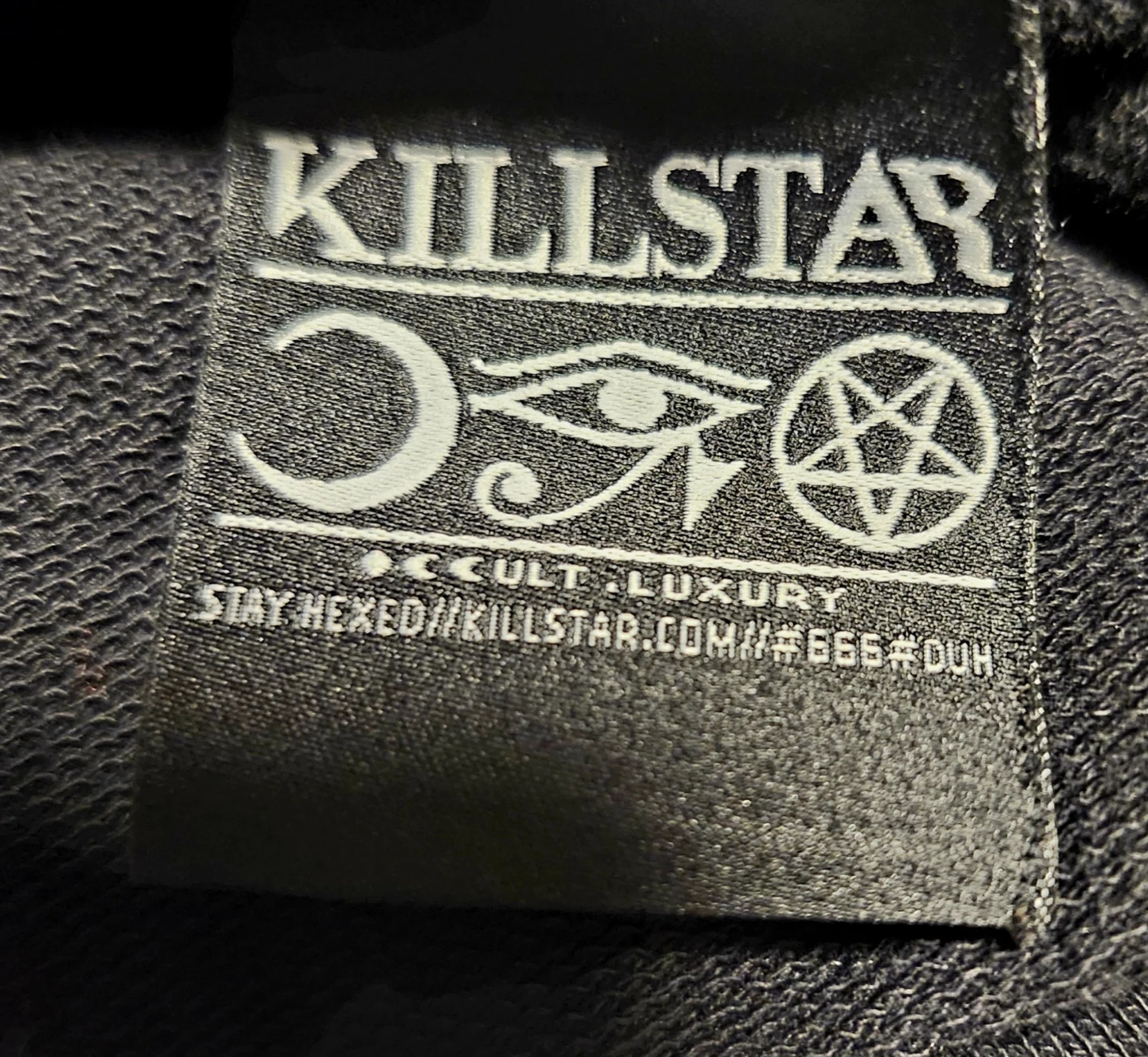 Killstar Black and White Ghost Print Sweatshirt - photo 3