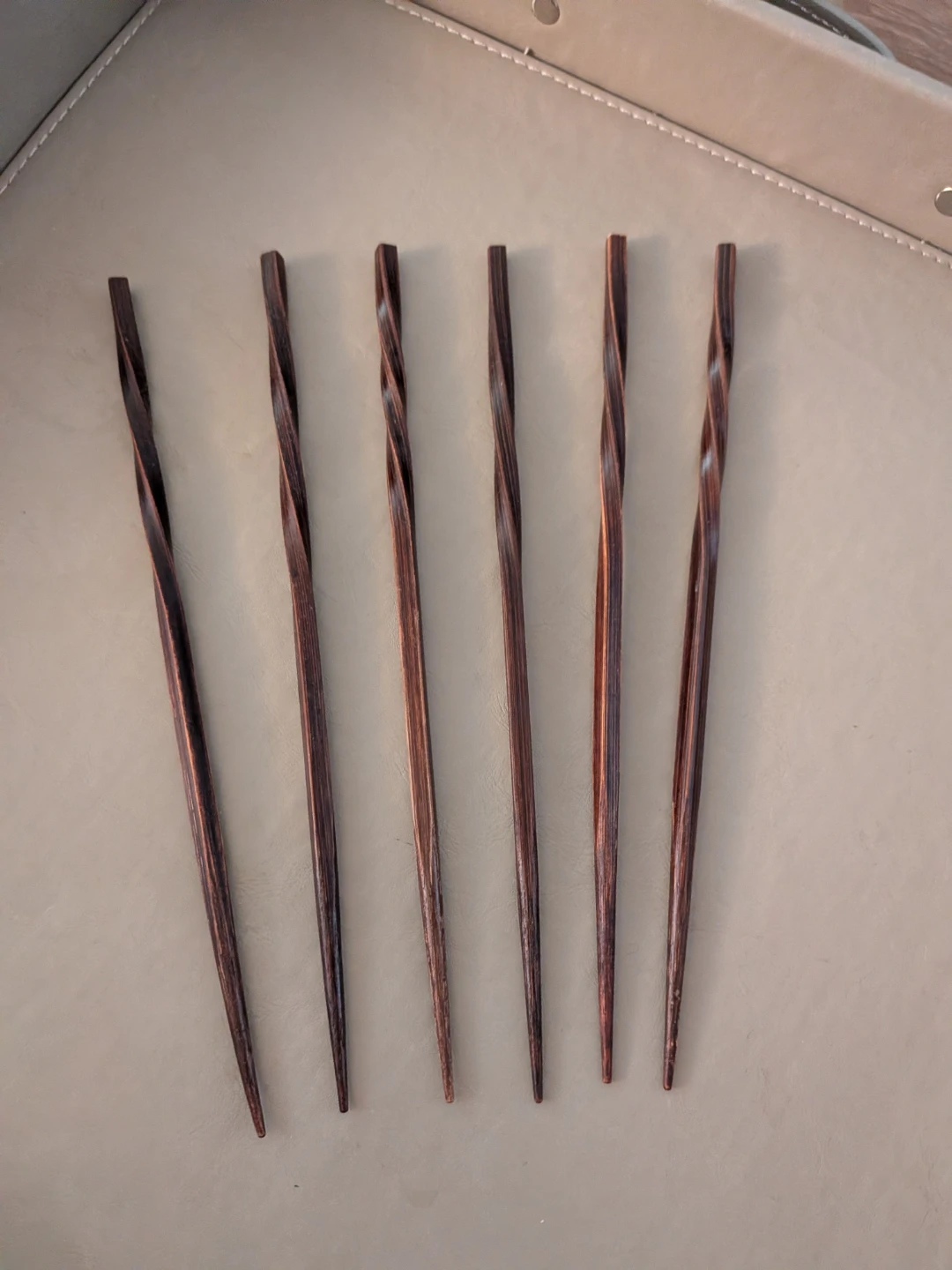 Set of 6 Wooden Chopsticks