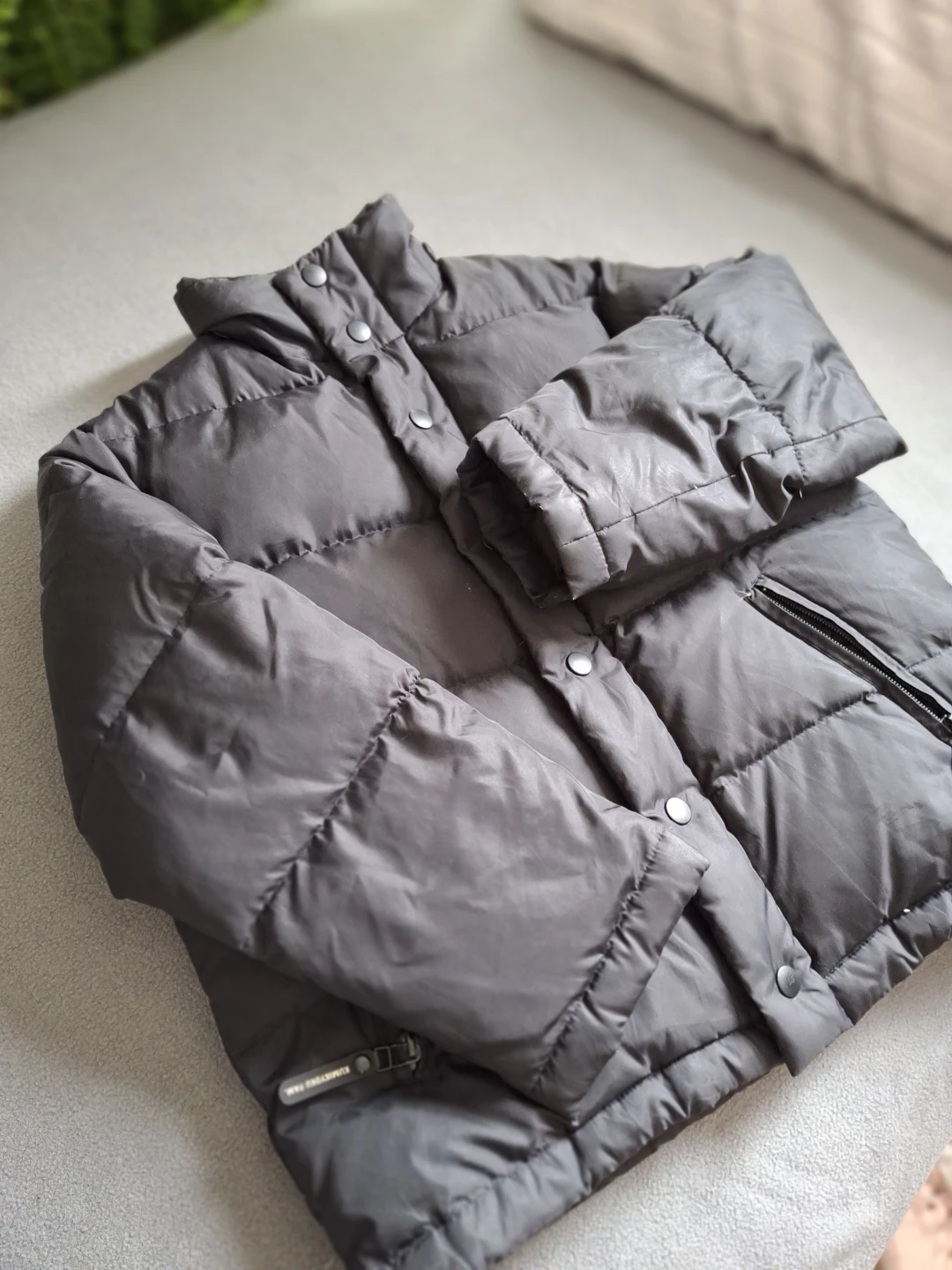 Kumikyoku Fam Black Puffer Jacket