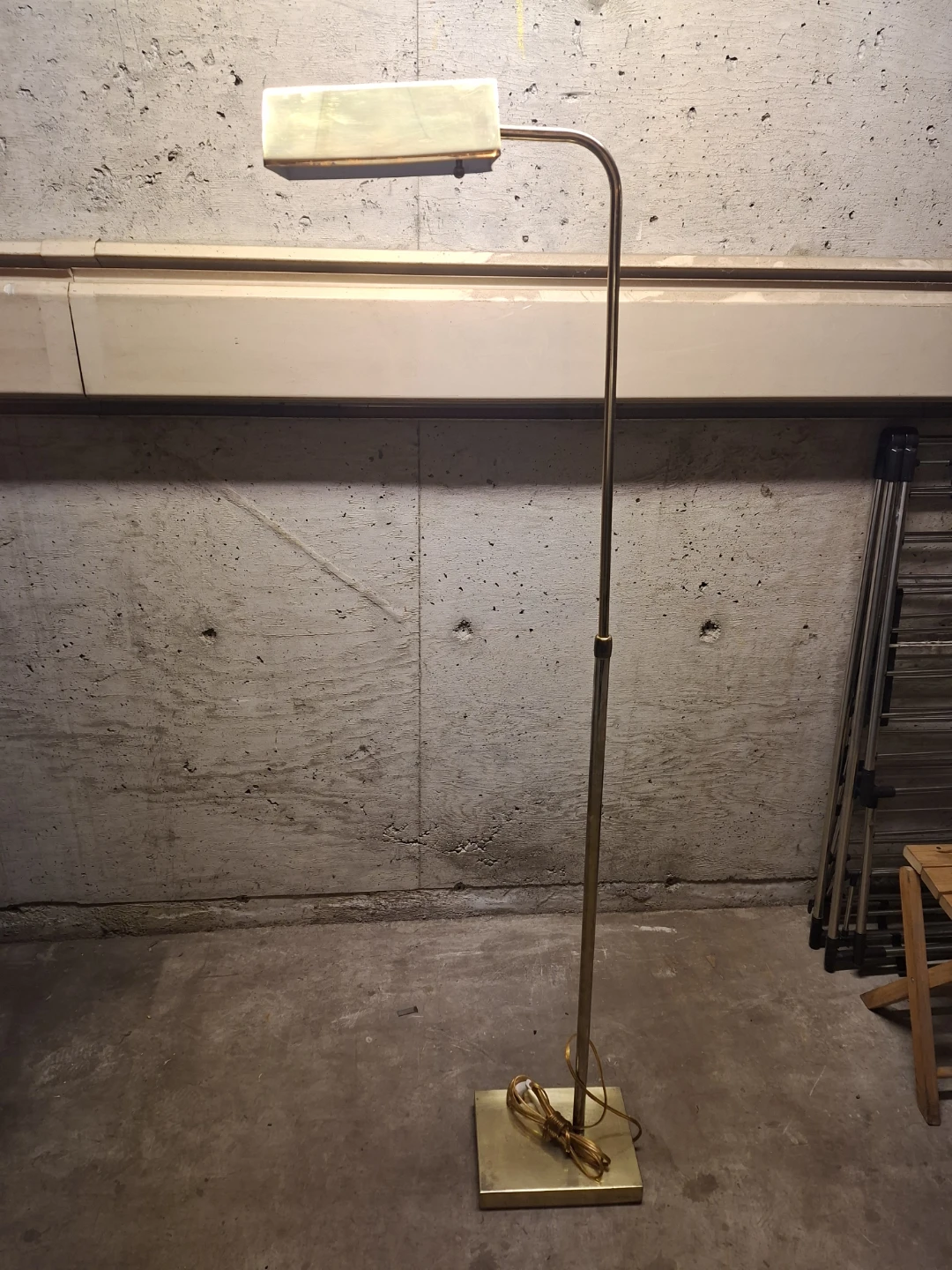 Vintage Brass Pharmacy Floor Lamp