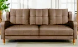 Mercer41 Zhania 3-Seater Sofa – Coffee Linen Blend - photo 2