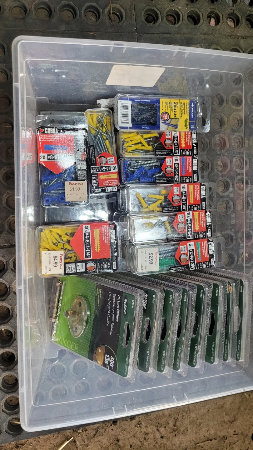 Assorted Cobra and Hillman Hardware Anchor Assortment