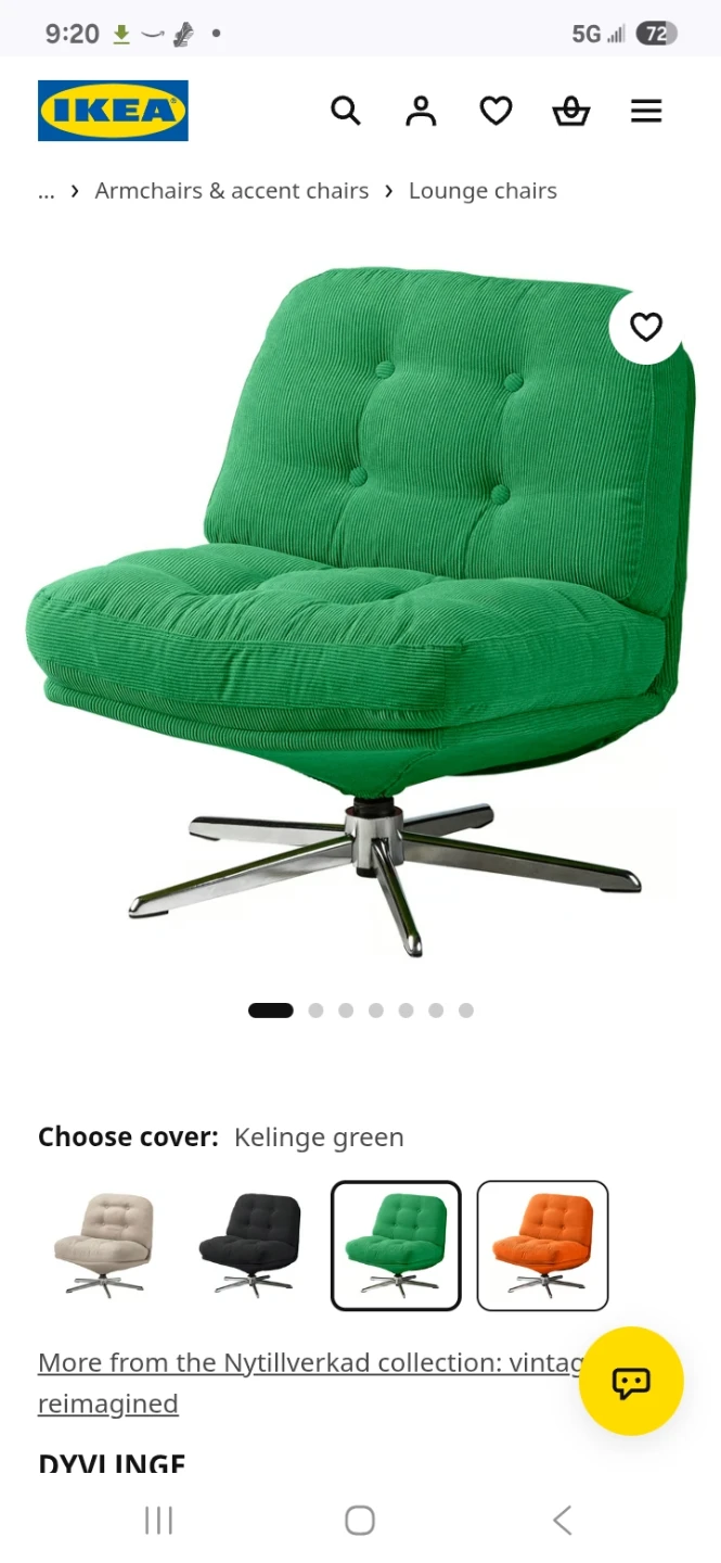 IKEA Lounge Chair - Kelinge Green