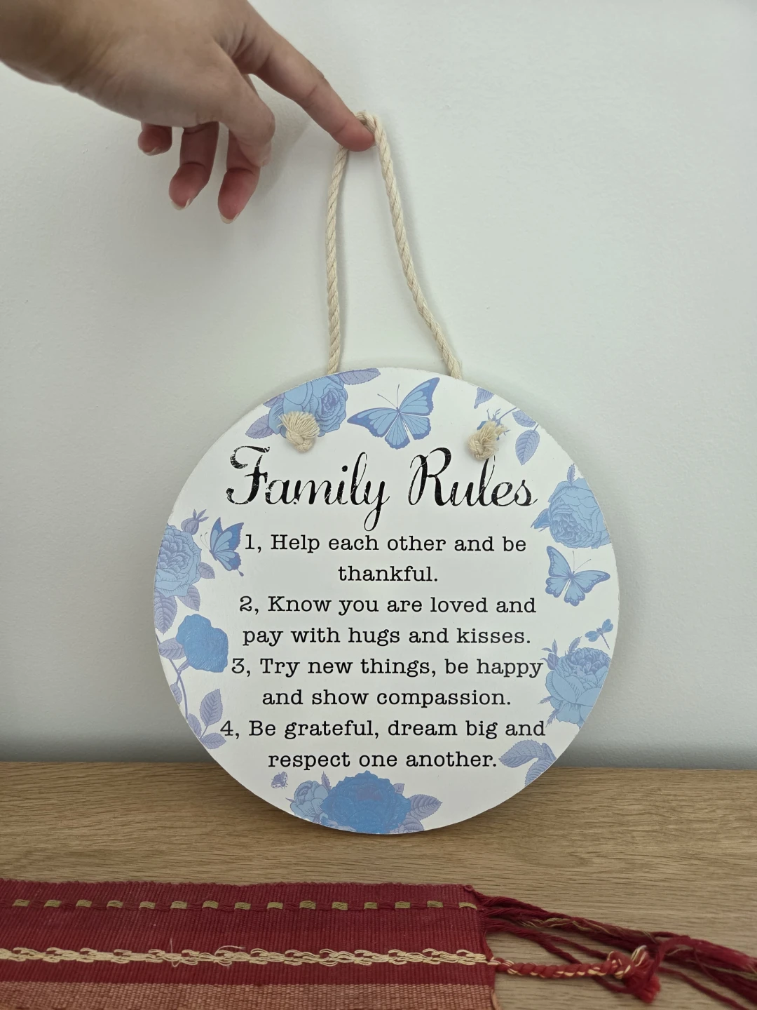 Family Rules Wall Plaque