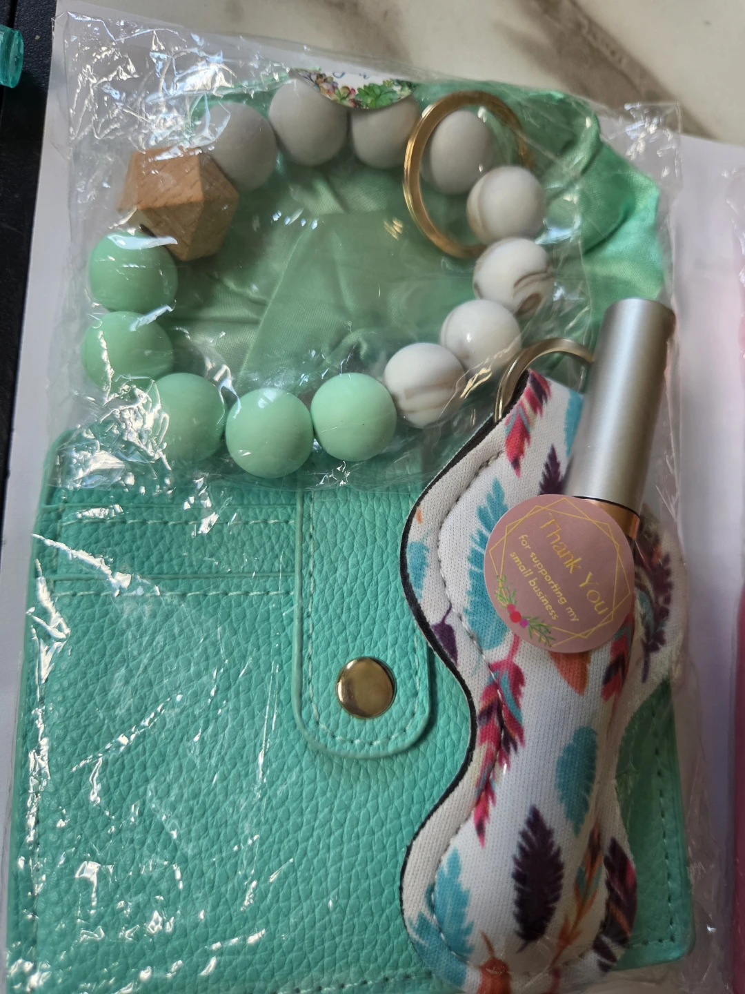 Wristlet Keychain and Card Holder Set - photo 3