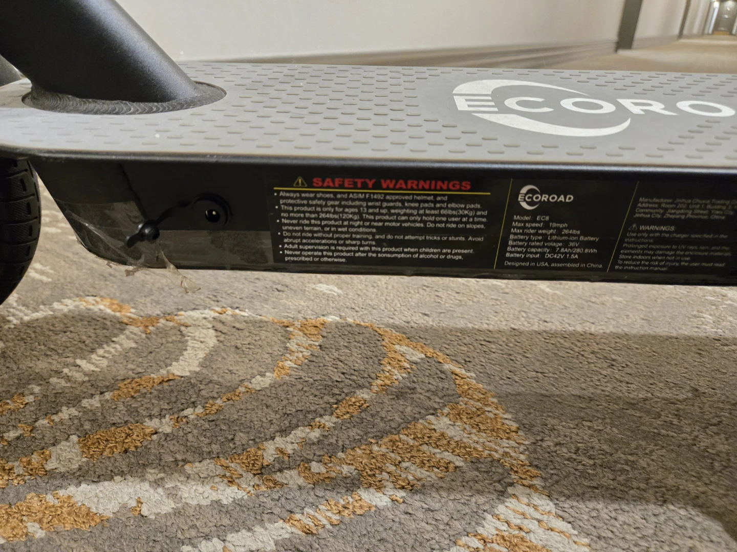 ECOROAD EC6 Electric Scooter - $320 OBO - photo 5