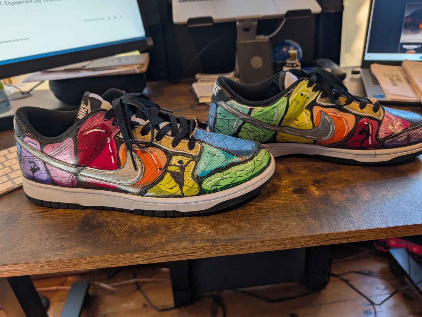 Custom Painted Nike Dunk Low Koded Kicks
