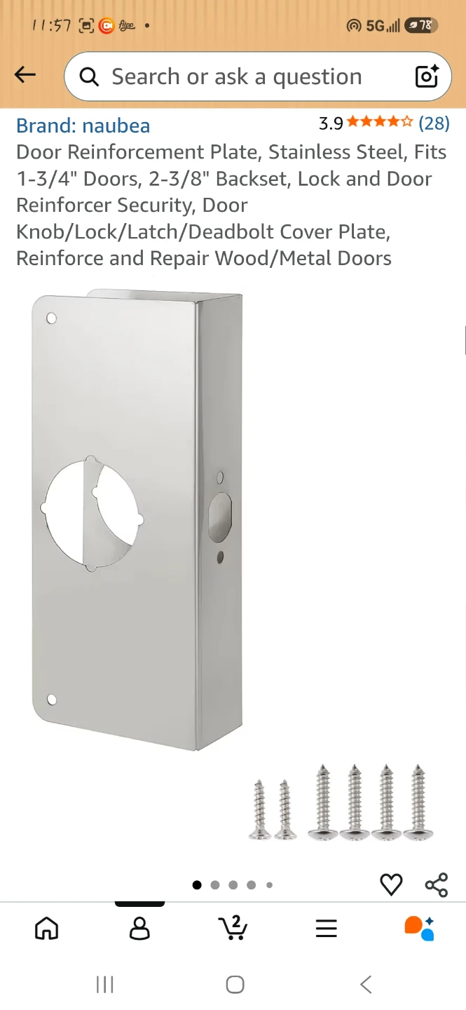 Door Reinforcement Plate