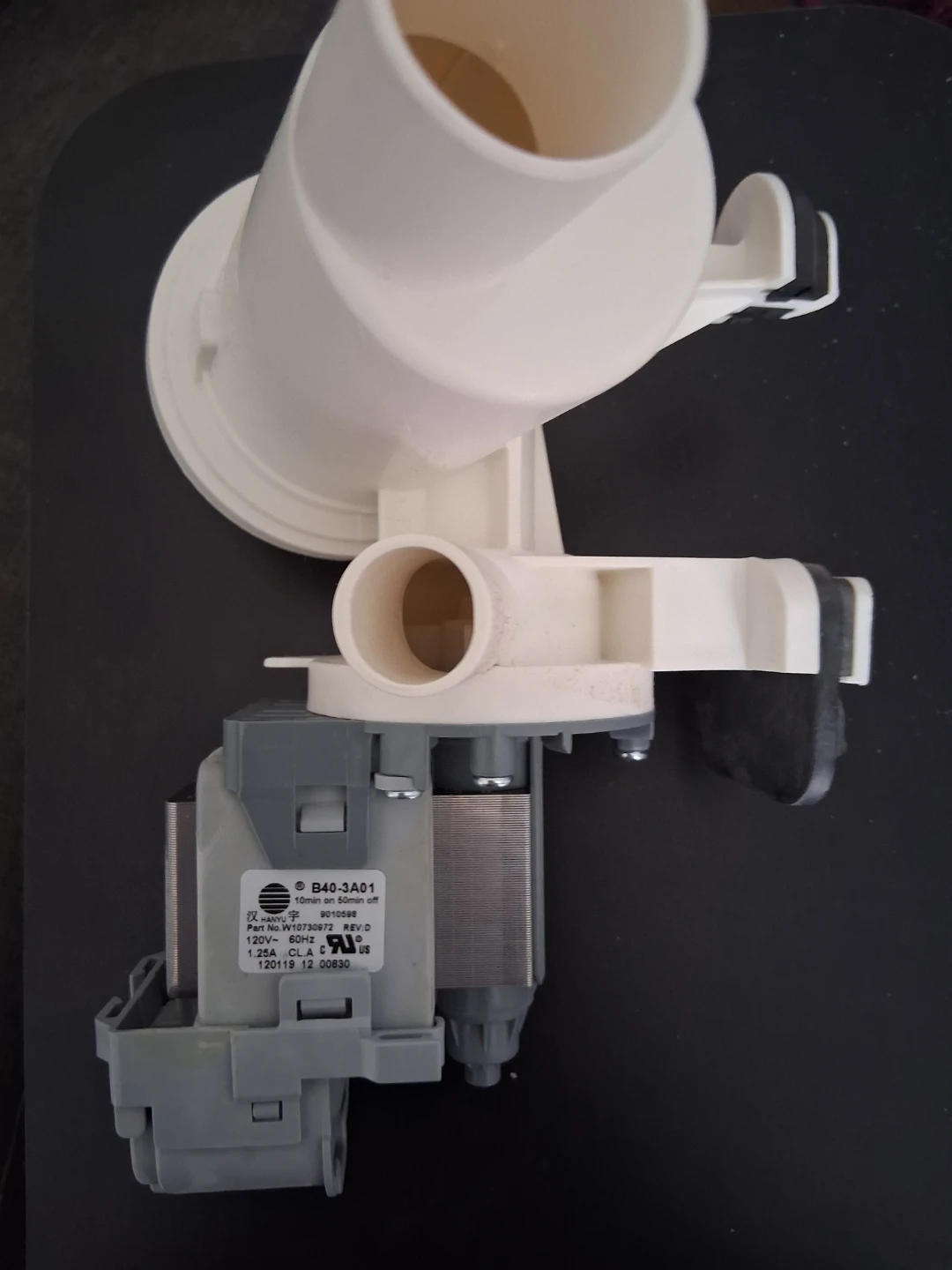 Wheelpool washing machine pump