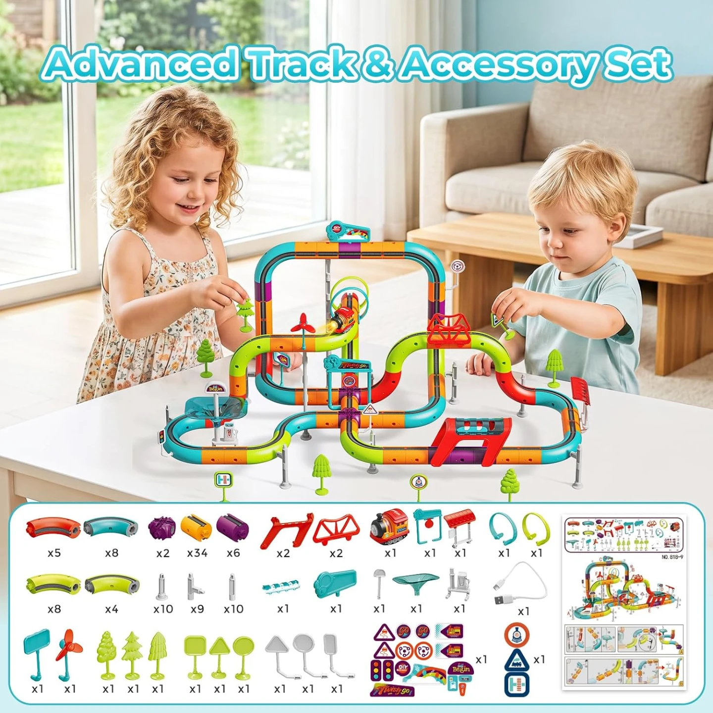 DIY Racer Track 121 Pcs Kids Toy - photo 2