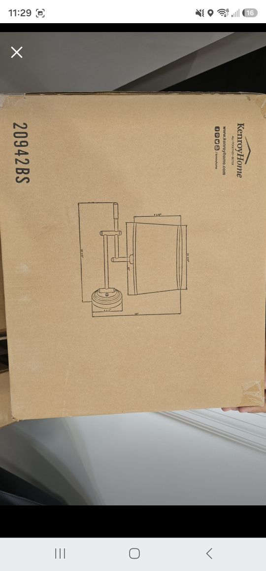 Kenroy Home Ceiling Light, Sconce light, Floor lamp 50$ each - photo 3