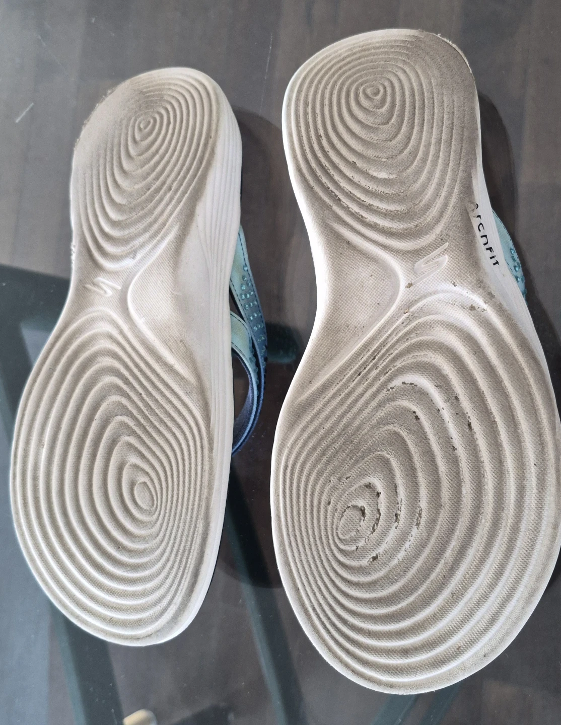 Skechers Arch Fit Radiance Ombre Blue Rhinestone Sandals - photo 4