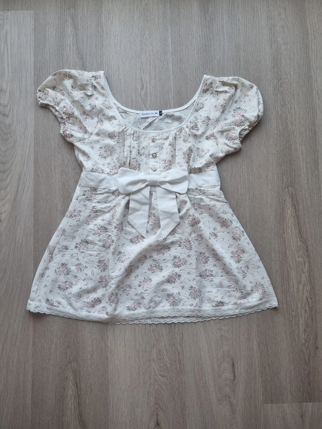 floral cottonl babydoll top