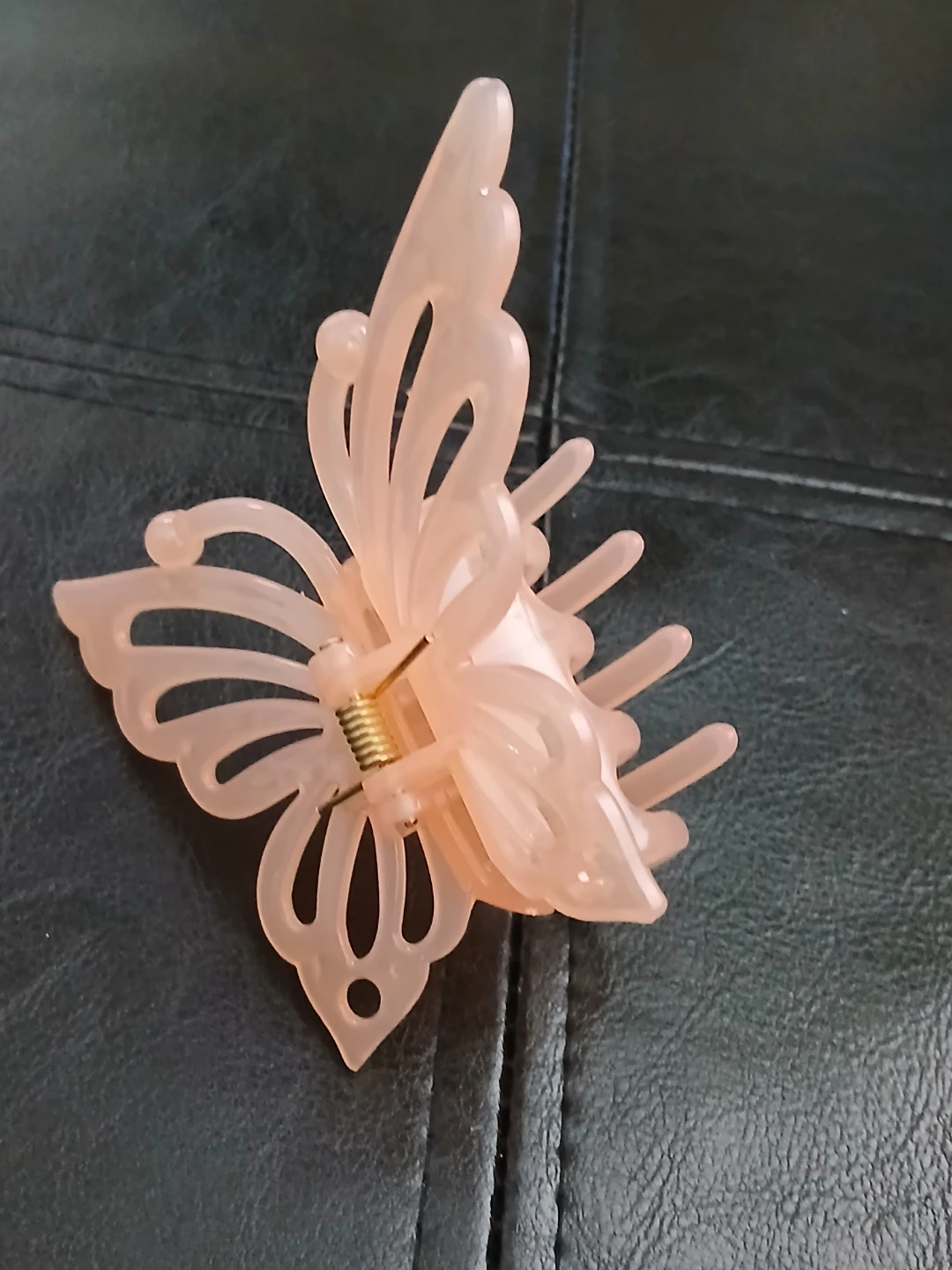 Pink Butterfly Hair Claw Clip