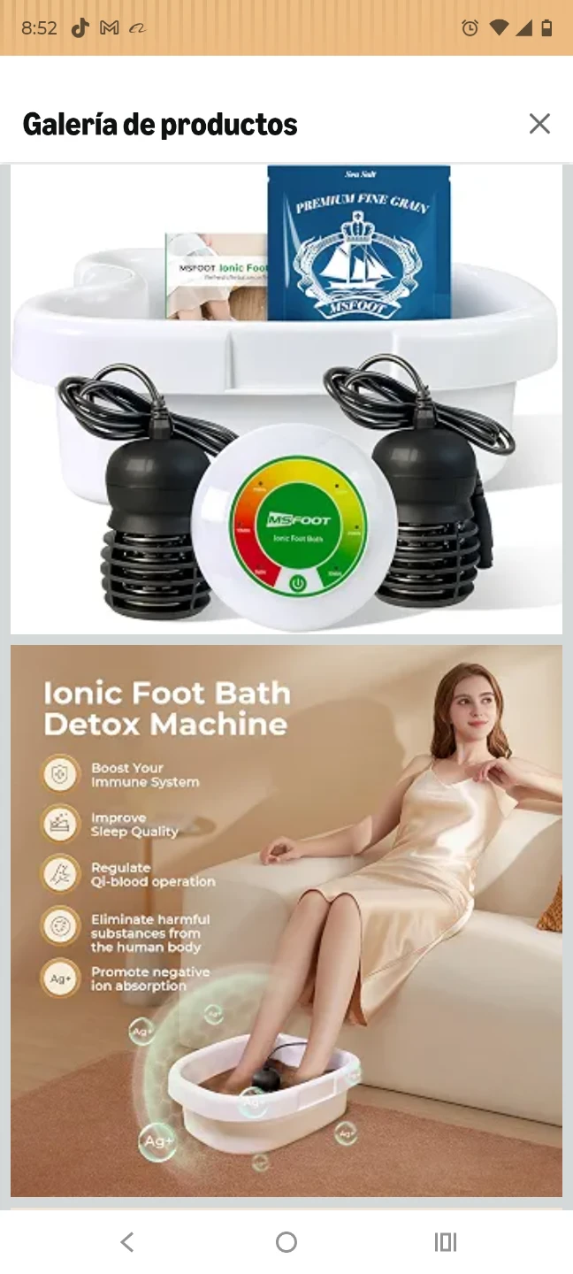 MSFOOT Ionic Foot Bath Detox Machine