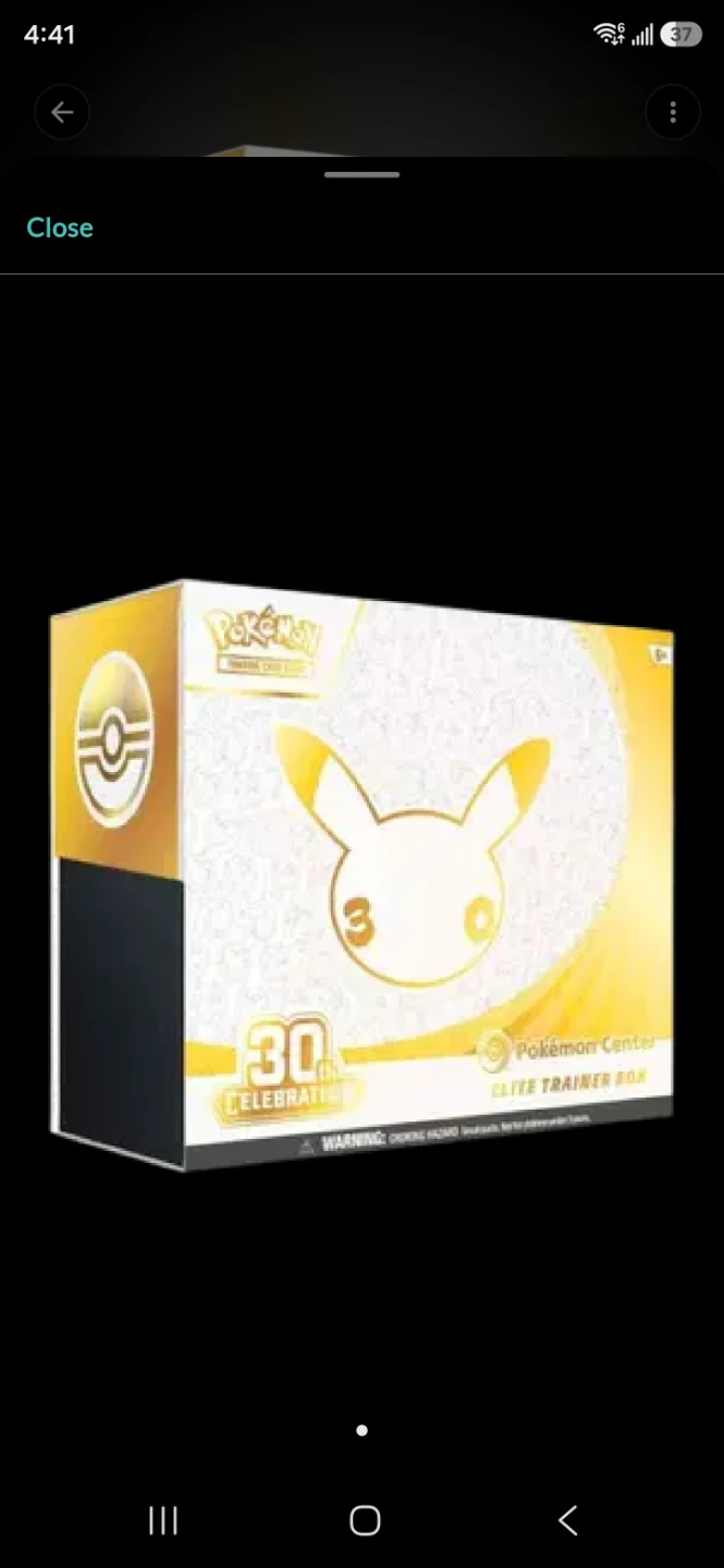 Pokemon 30th Anniversary Celebrations Elite Trainer Box