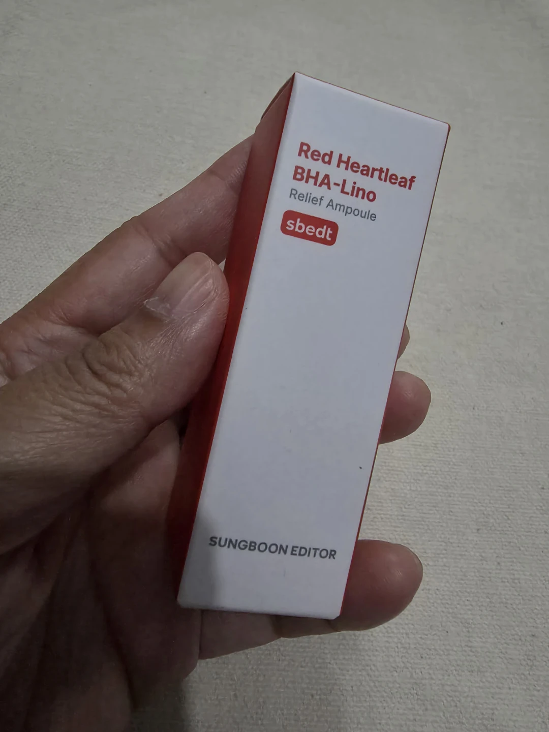 SUNGBOON EDITOR Red Heartleaf BHA-Lino Relief Ampoule 10ml 🏈