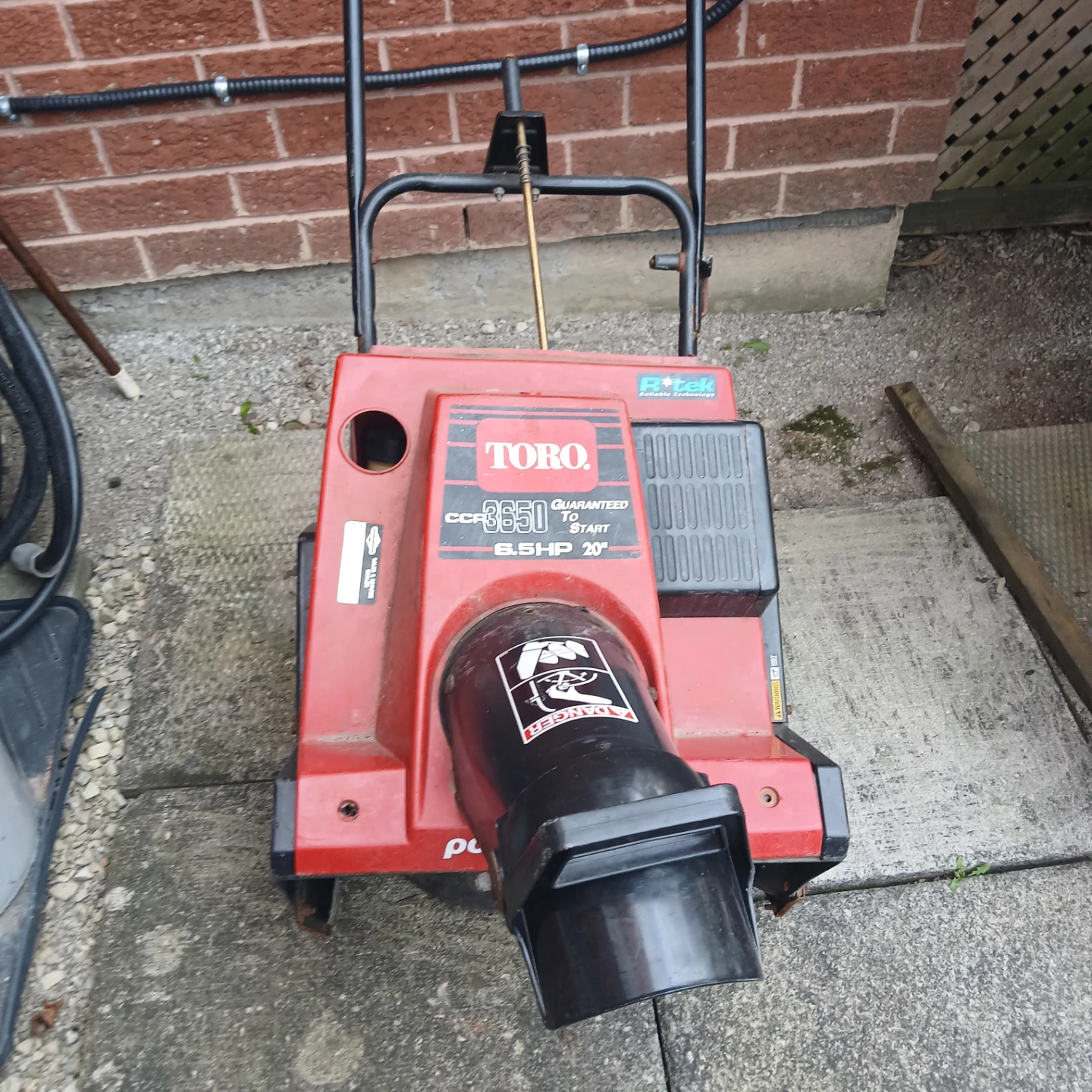TORO Snowblower. CCR 3650 6.5 HP - photo 3