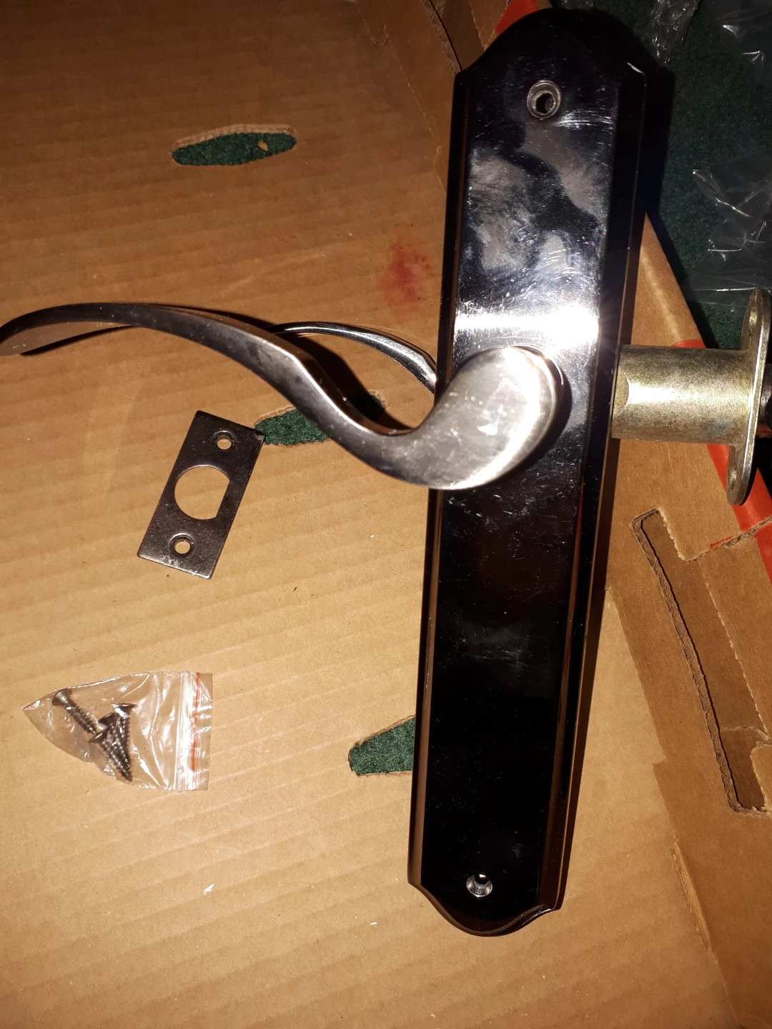 Brand New Aurum Design Door Lever Handle Set - photo 4