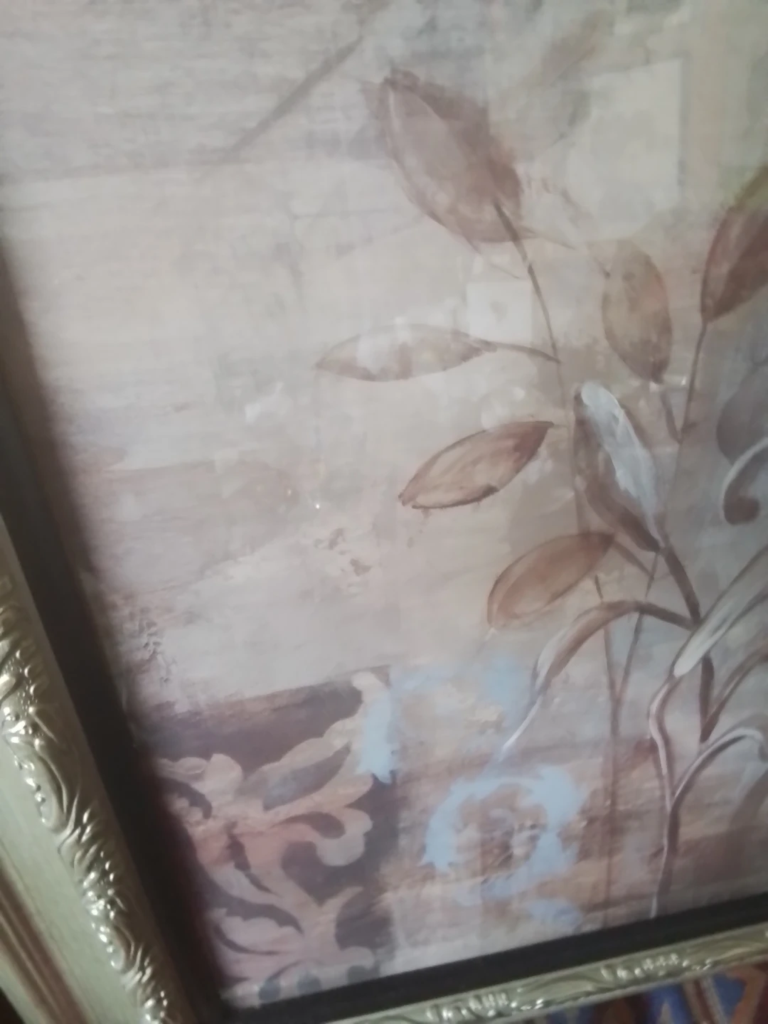 S. Vassileva Floral Wall Art with Ornate Silver Frame - photo 4