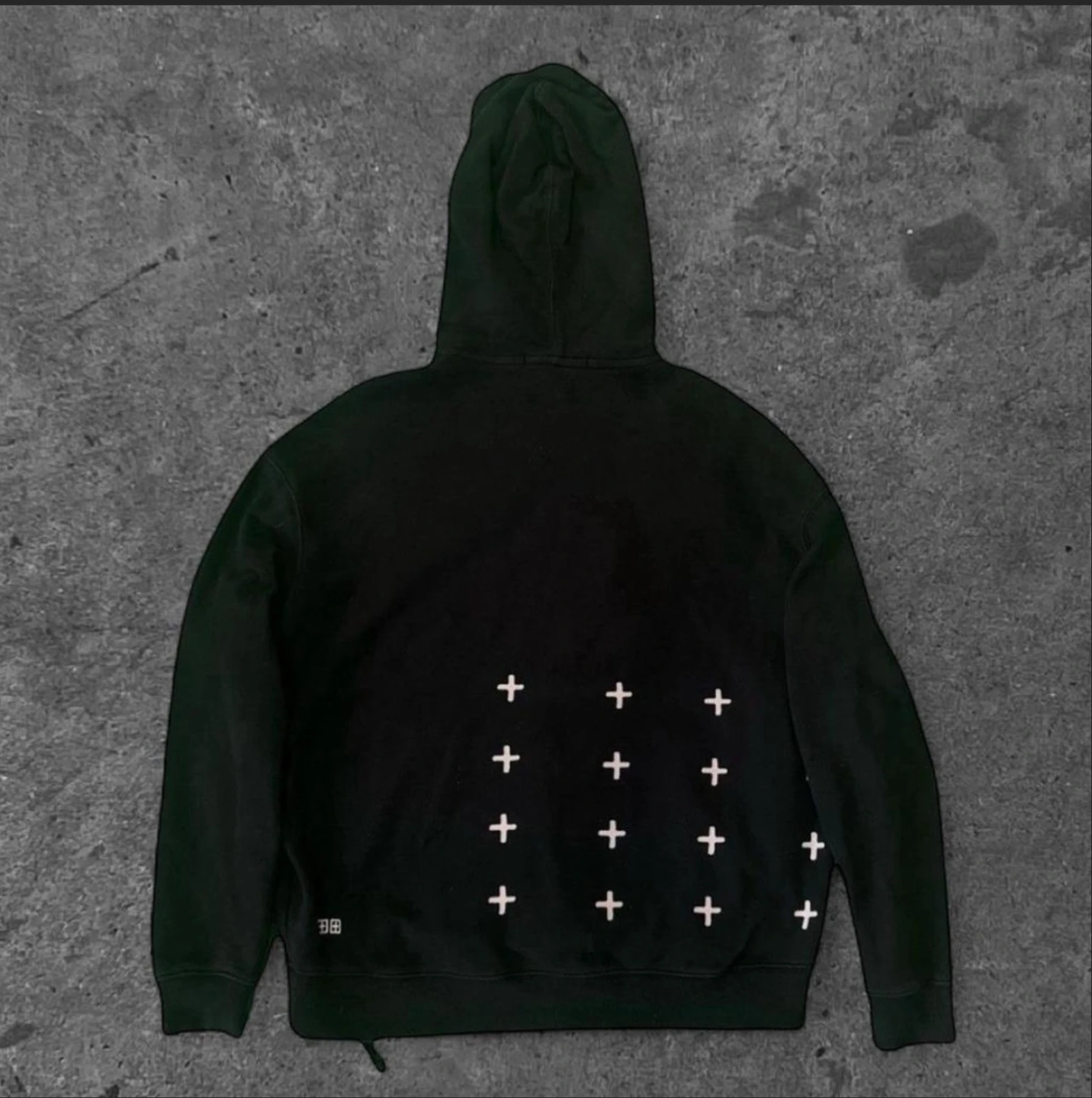 Ksubi Black Hoodie with Cross Graphic - photo 3