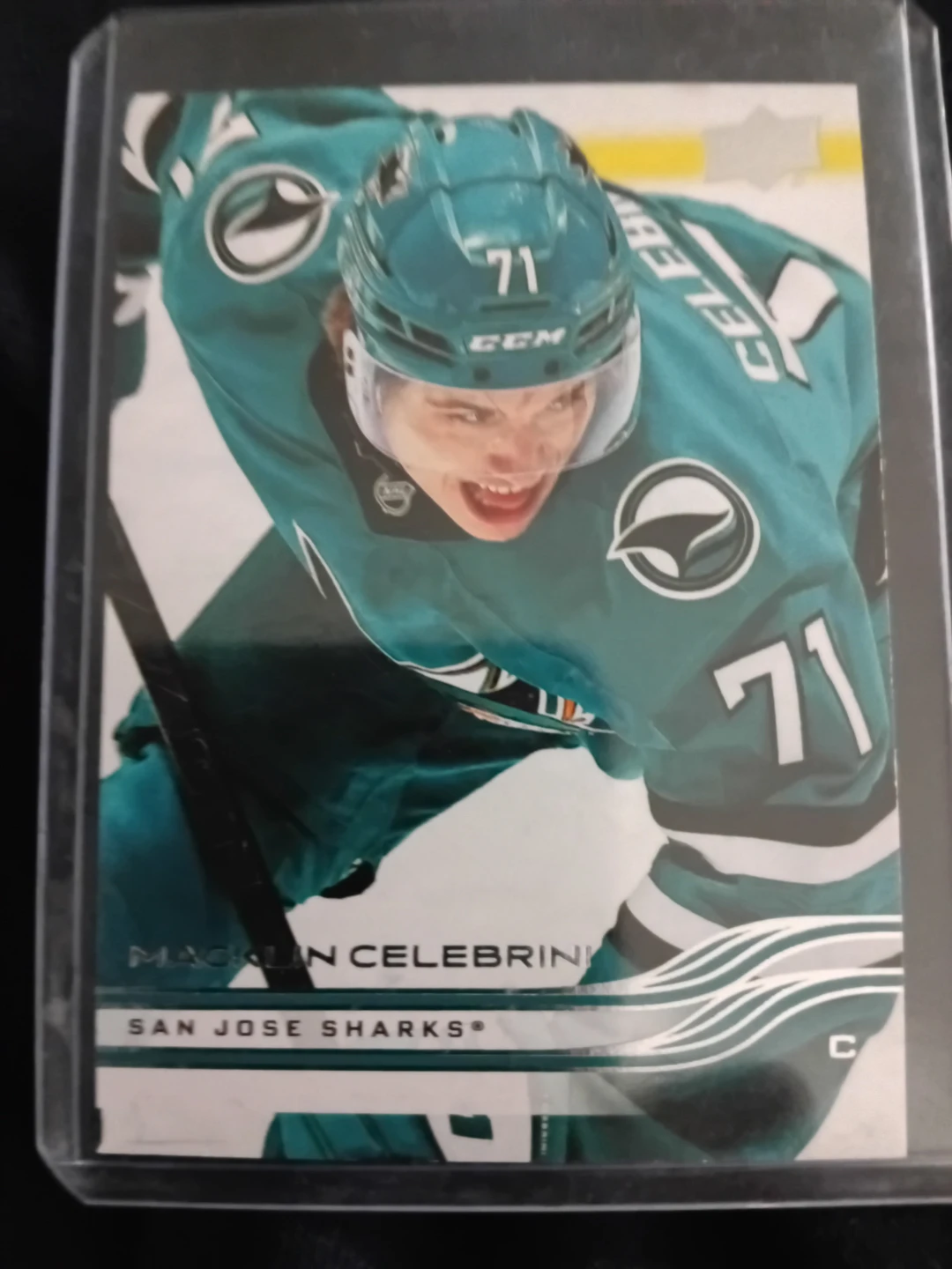 Macklin Celebrini Upper Deck Series 1 Rookie Card