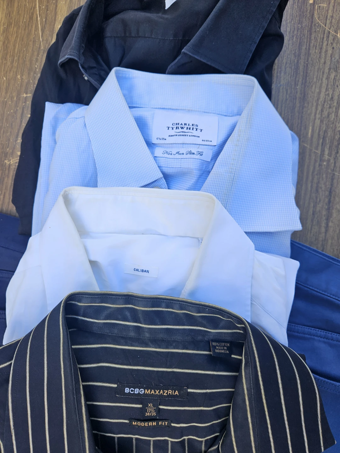 4 banana republic pants size 35 and 36 and 4 shirts xlarge - photo 3