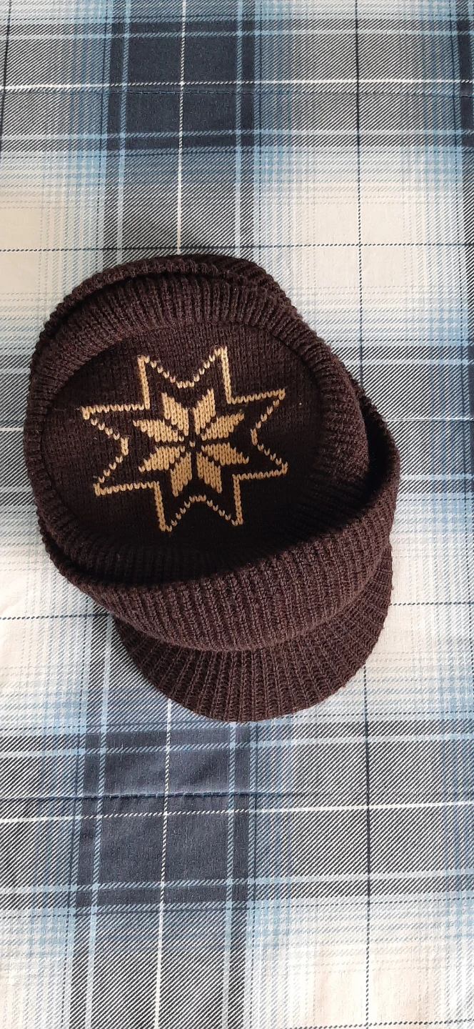 Knitted Brown Winter Hat and Scarf Set - photo 4