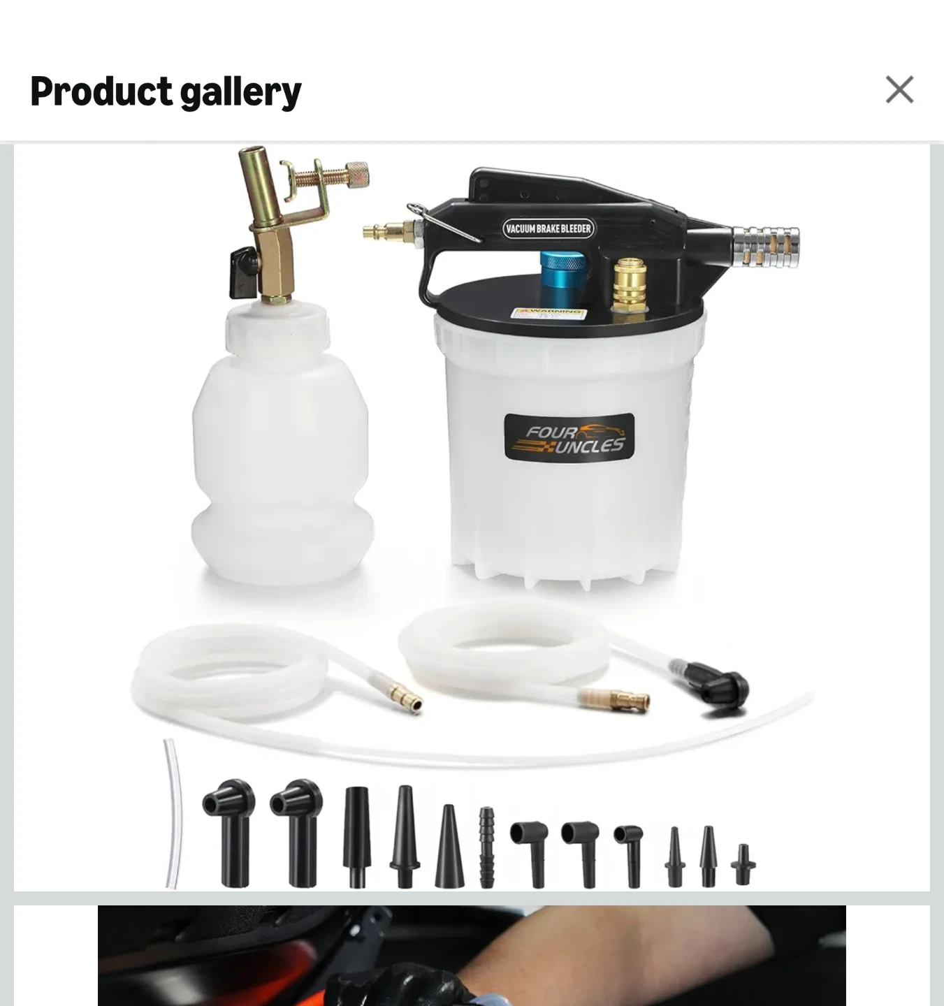 Four Uncles Vacuum Brake Bleeder and Refill Kit