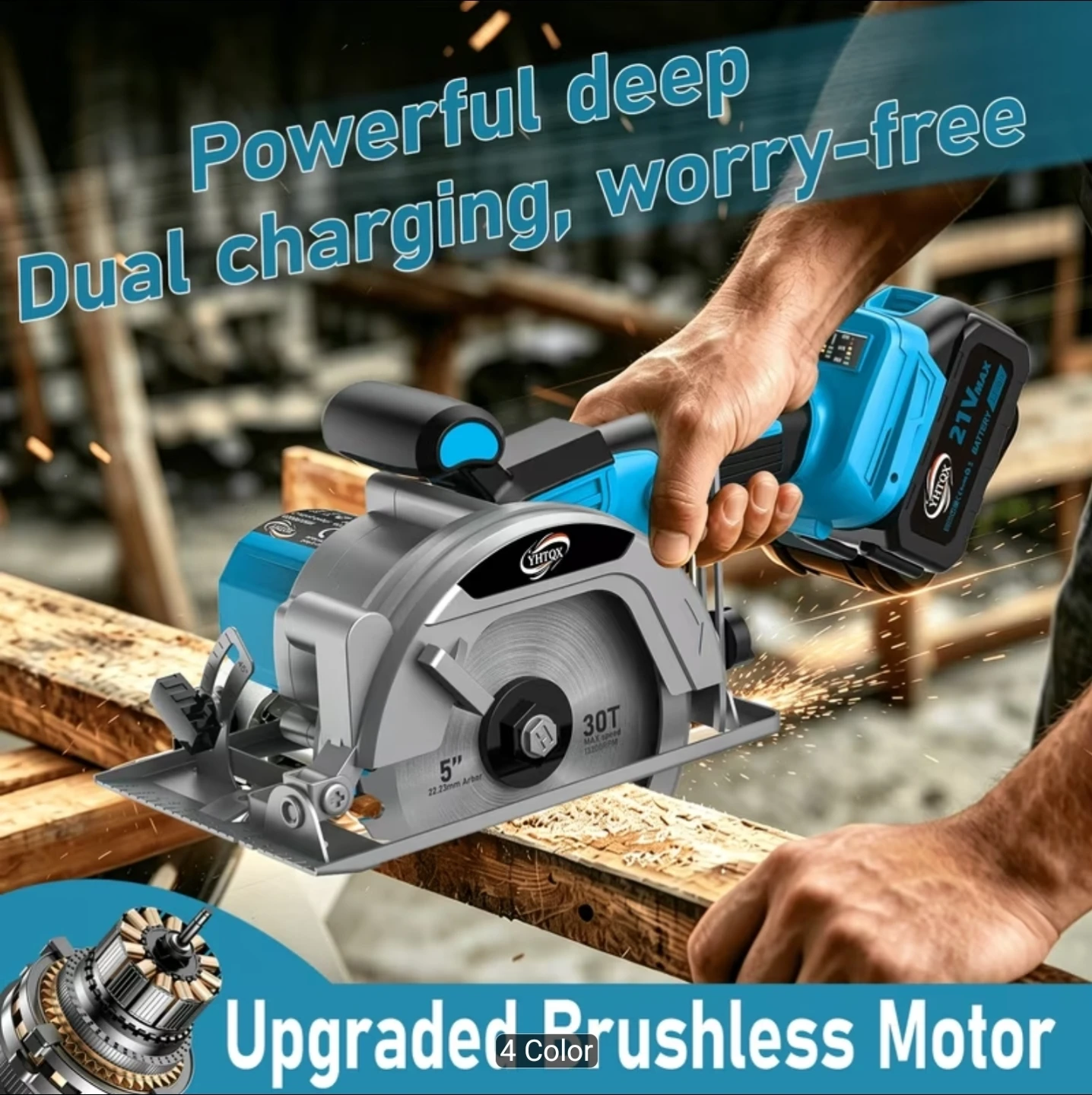 YHTQX Cordless Circular Saw - photo 2