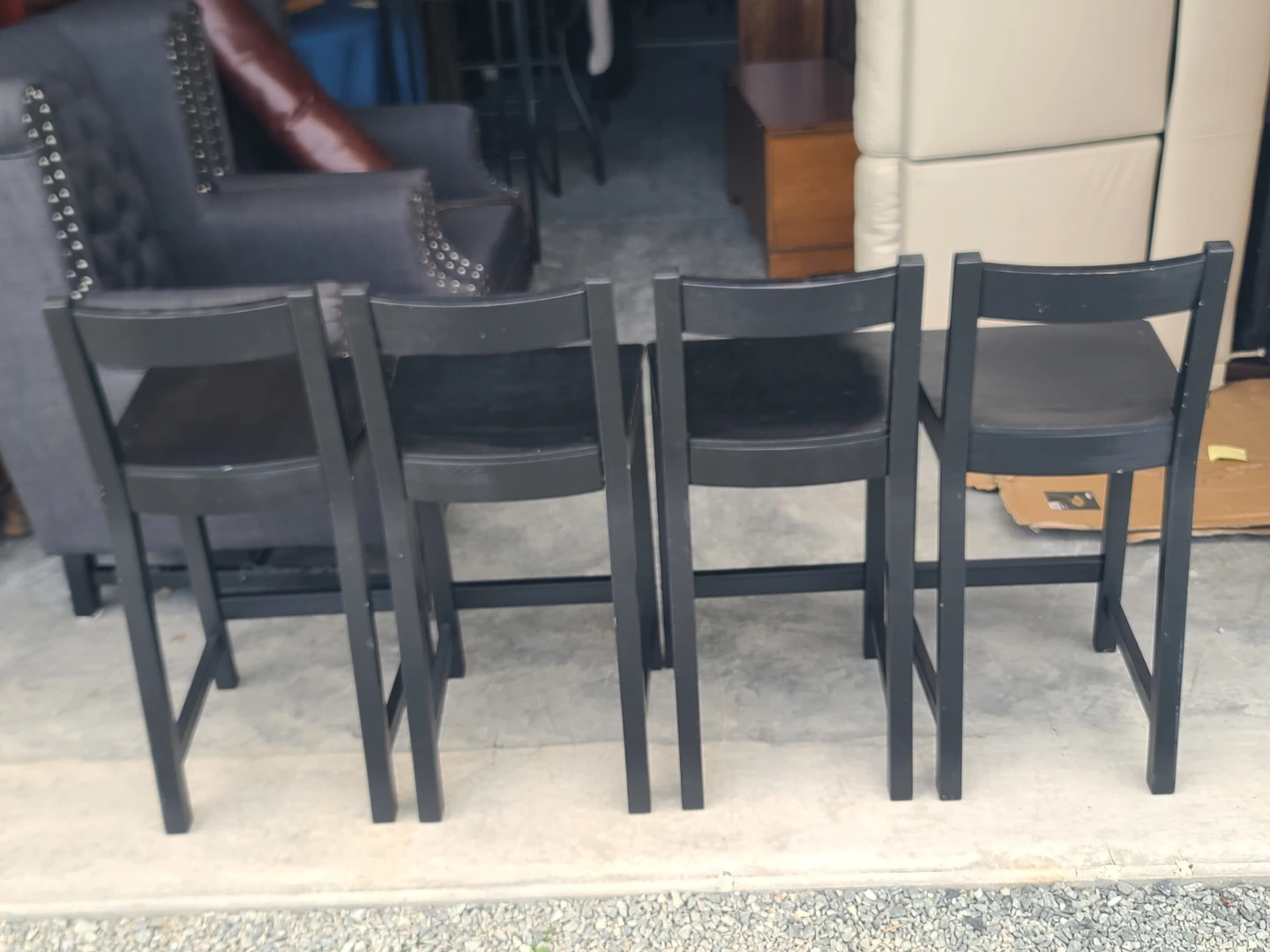 Set of 4 IKEA NORDVIKEN Bar Stools - photo 3
