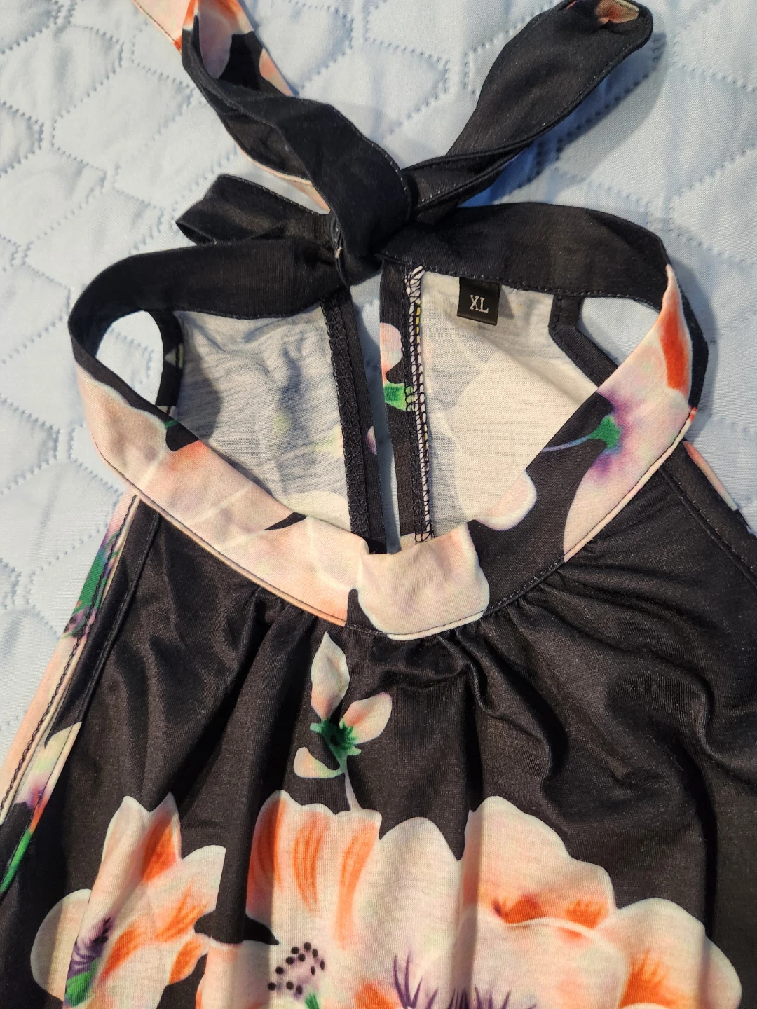 Floral Print Halter Dress - photo 3