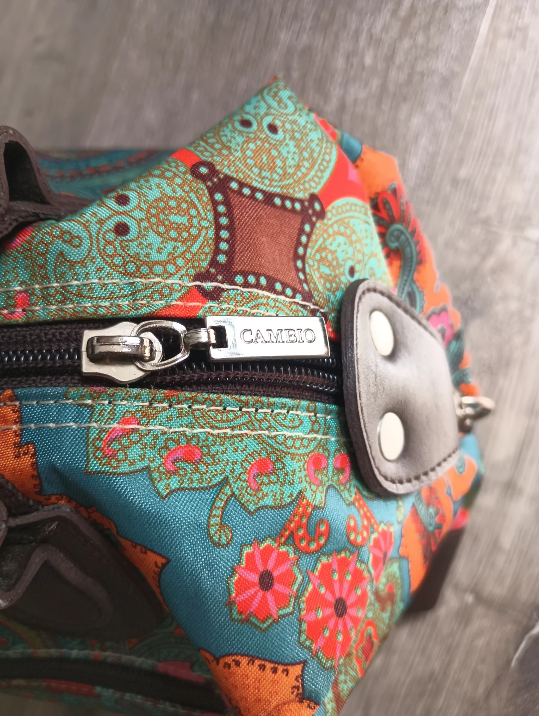 CAMBIO Colourful Paisley Satchel Bag