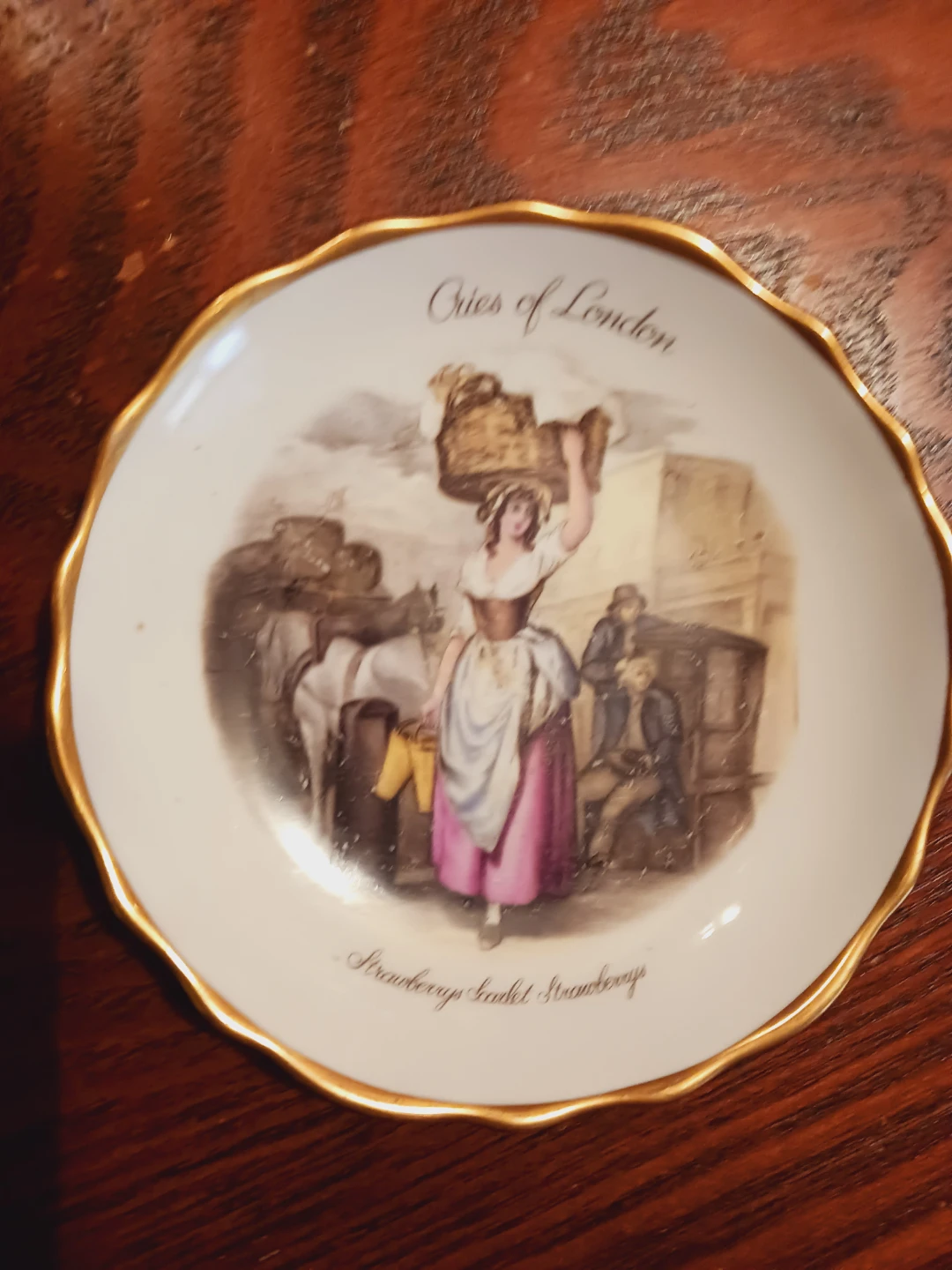 Tuscan Cries of London Bone China English Porcelain saucer