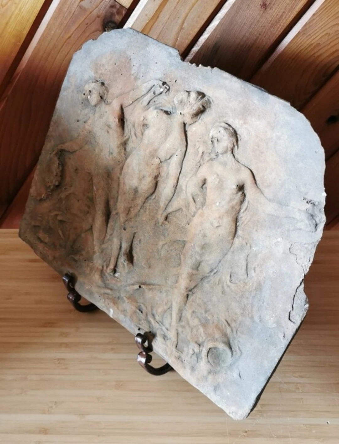 Vintage Neoclassical Bas Relief Plaque Greek Roman Classical Art - photo 2