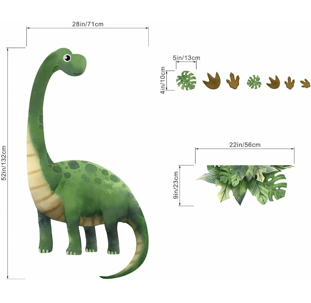 Large Dinosaur Wall Decal Sticker Set - photo 2