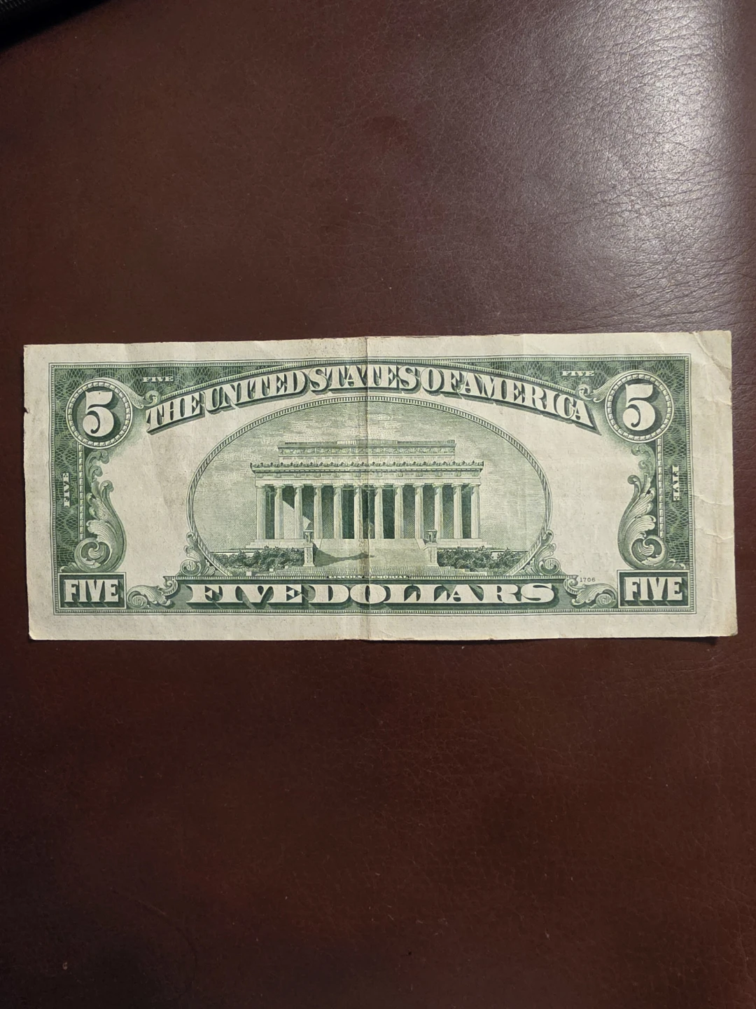 Vintage 1934 C Five Dollar Silver Certificate - photo 2