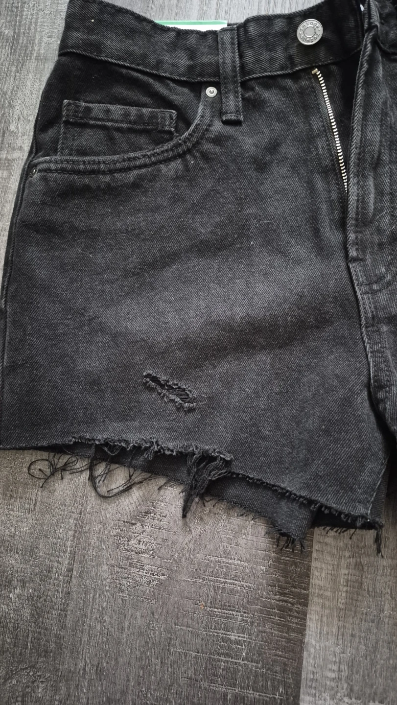 Refuge Denim Chelsea High Rise Ripped Shorts Size 05 - photo 5