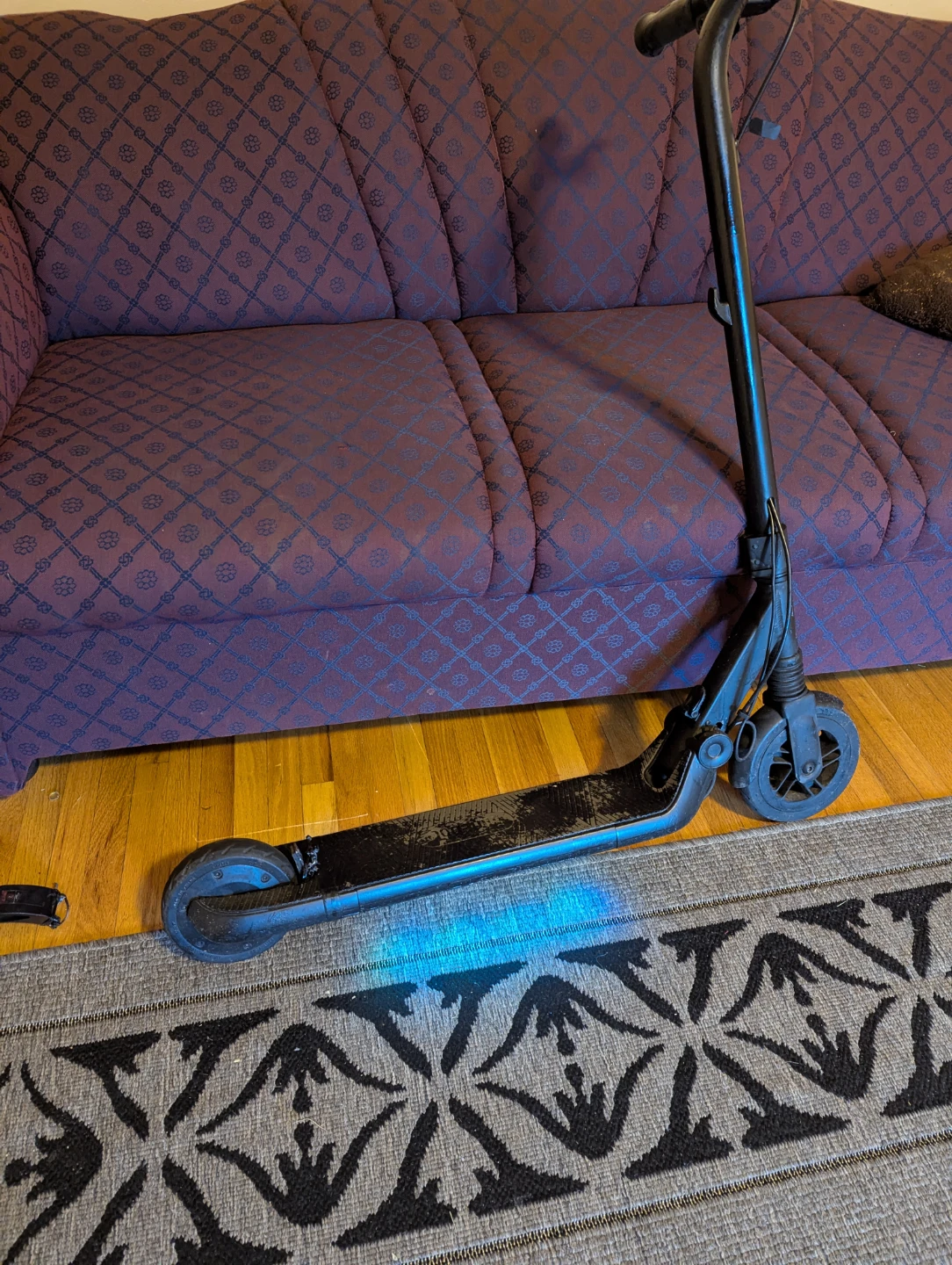 Black Folding electric scooter - photo 2