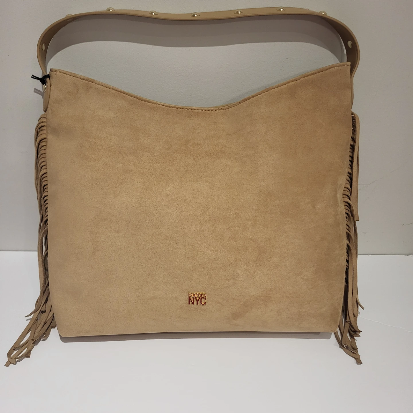 Madden NYC Fringe Suede Shoulder Bag