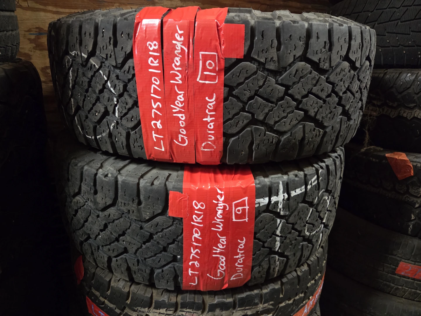 2 Goodyear Wrangler Duratrac Tires LT275/70R18